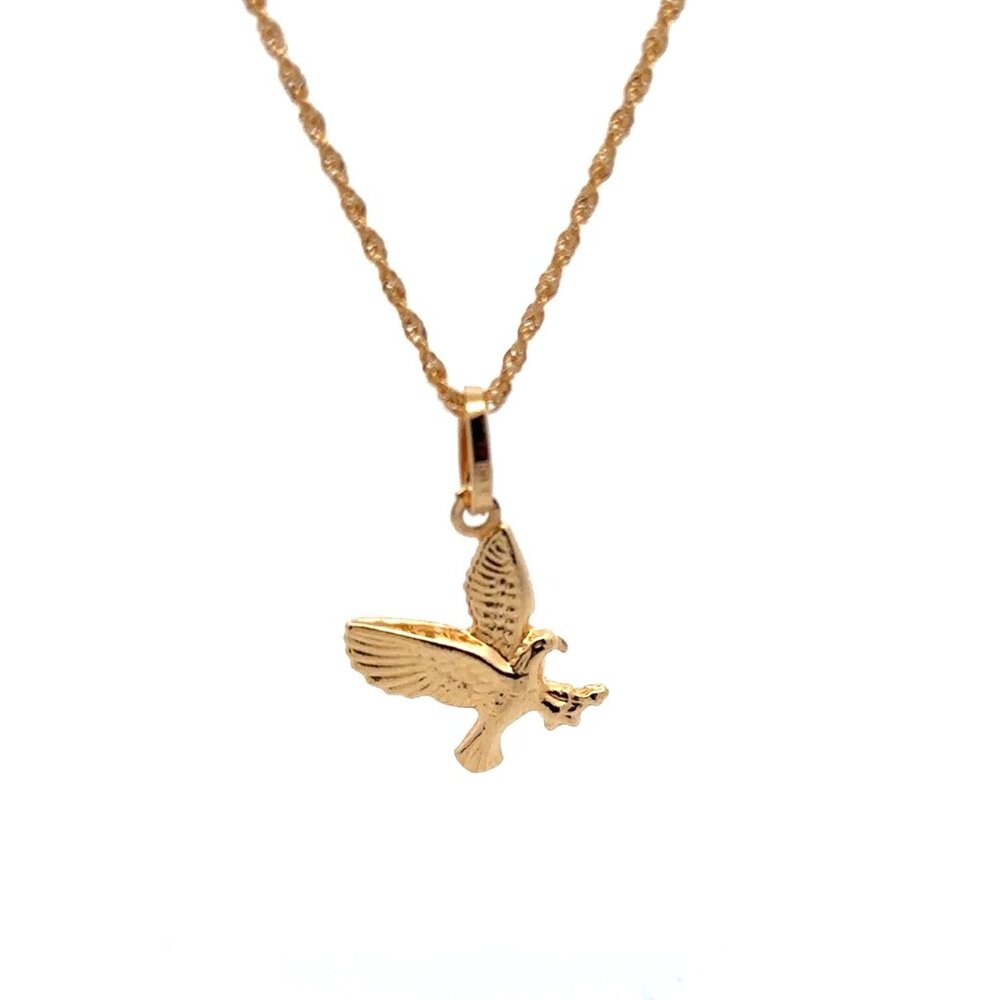 Dove Pendant ONLY in Gold -